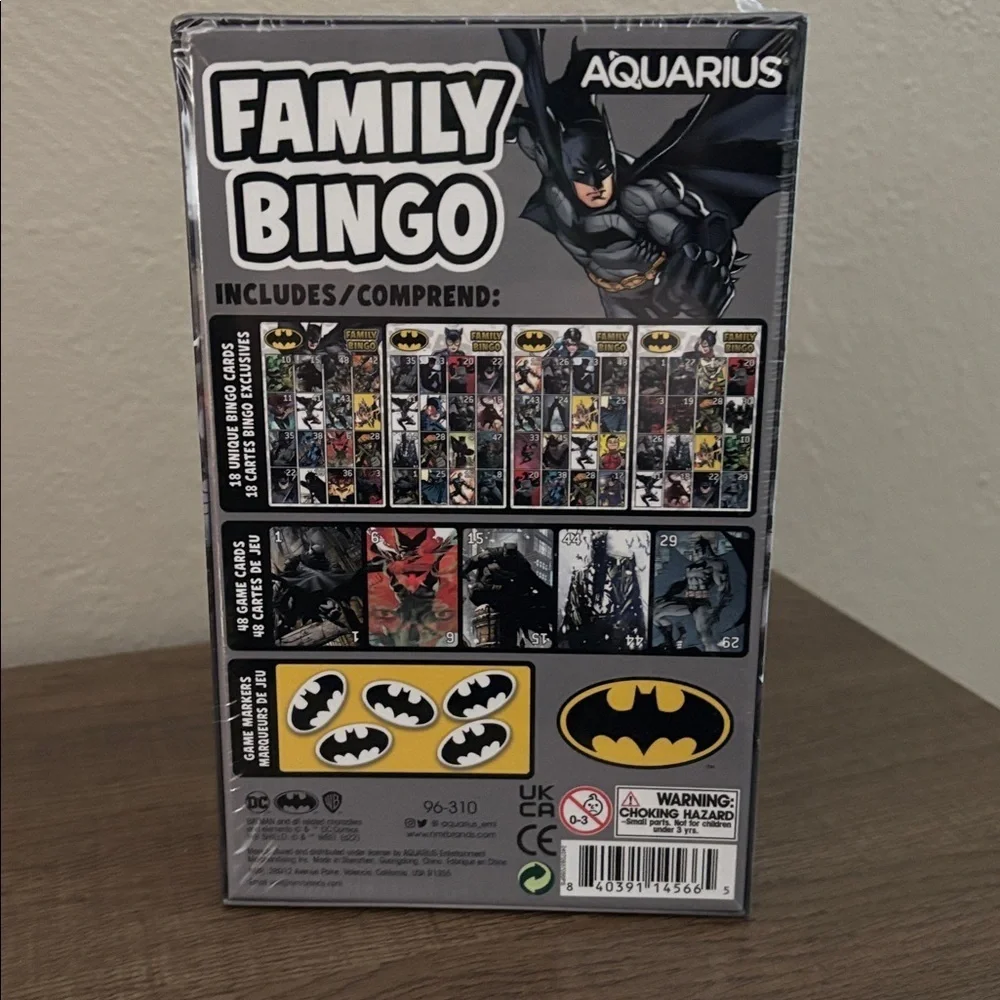 Batman Family Bingo Game Family Party Game for Kids/Teens/Adults Game Night Gift